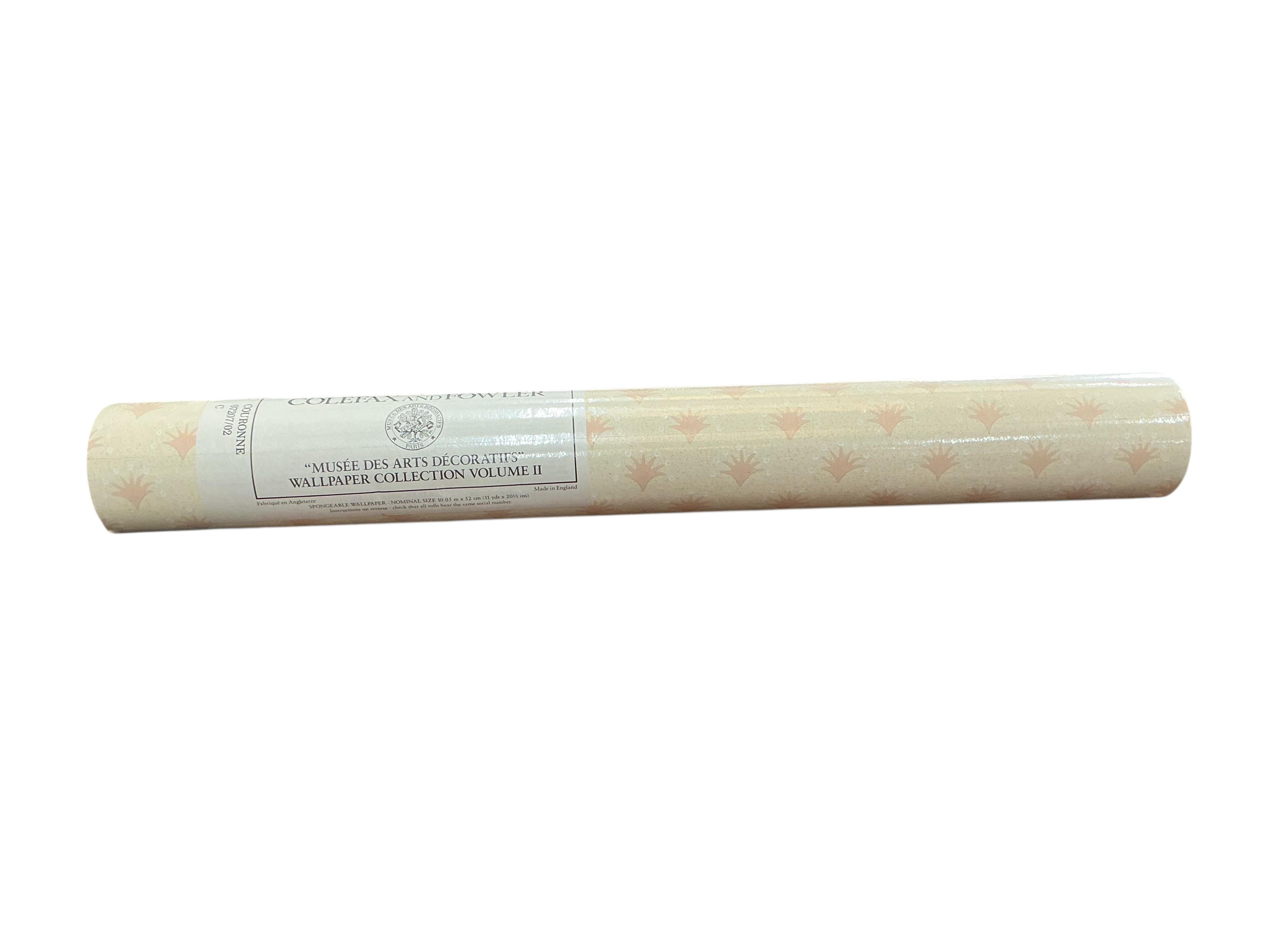 Twelve rolls of Colefax and Fowler wallpaper, mostly cellophane wrapped